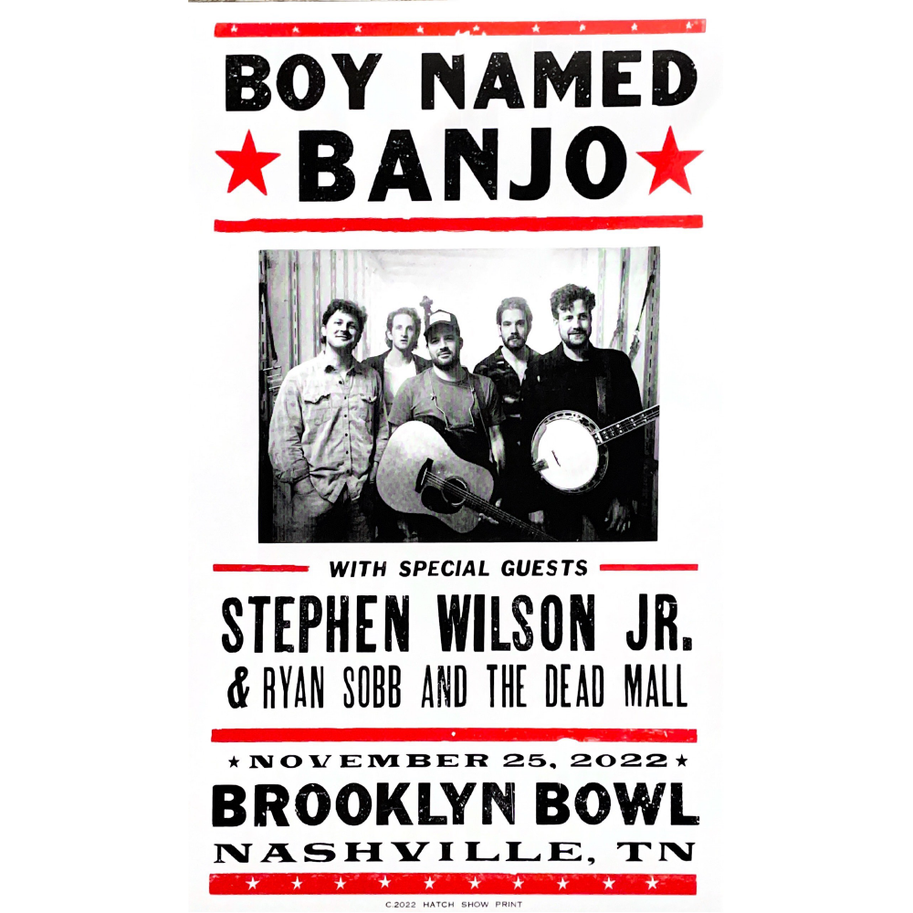 Boy Named Banjo Hatch Show Print Poster